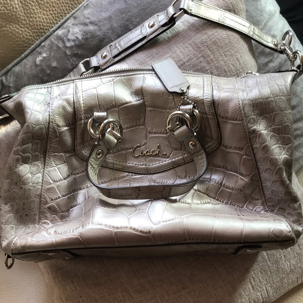 Coach exotic leather gorgeous satchel bag